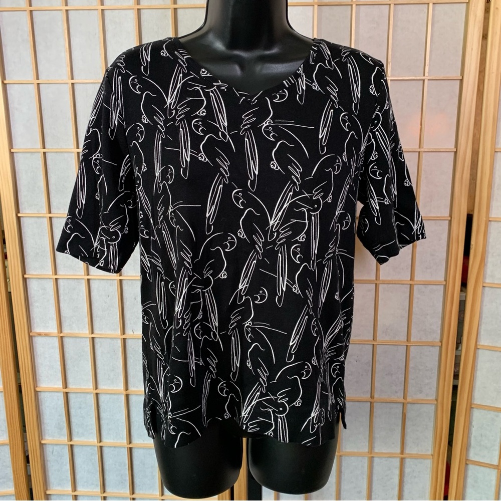 Chico’s 100% Supima Cotton Parrot Tee
